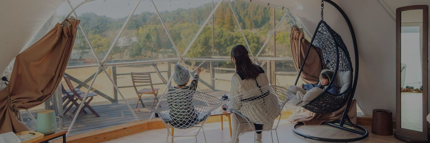 ドームテント室内